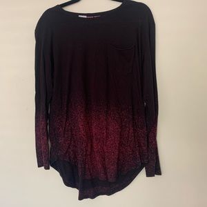 Urban Outfitters Three Feathers Brand Curved Long Sleeve Shirt